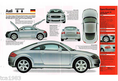 1998/1999 AUDI TT SPEC SHEET/Brochure/Prospekt:QUATTRO | eBay