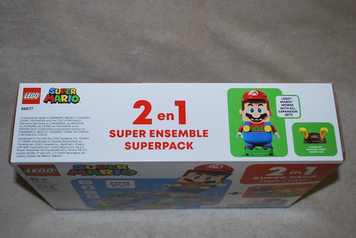 LEGO New 66677 Super Mario Super Pack 71360 Starter + 71393 Bee