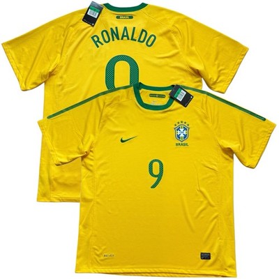 2010/11 Brazil Home Jersey #9 Ronaldo XL Nike Soccer World Cup