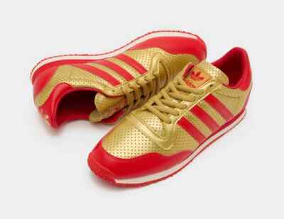 Adidas Originals Men's Galaxy OG in Gold and Red Shoes | eBay