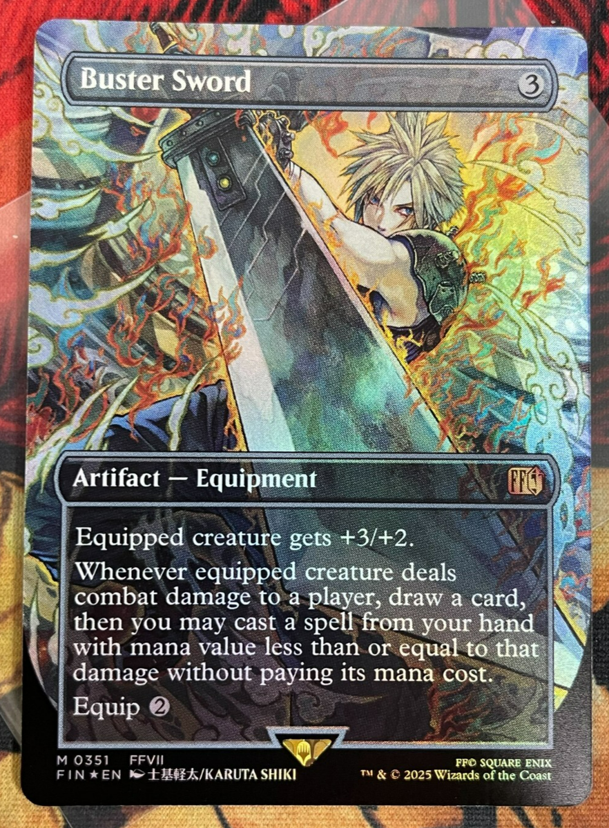 MtG FINAL FANTASY バスターソード ボーダーレス日本語版Foil MtG