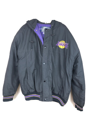 Vintage Los Angeles LA Lakers Starter Winter Jacket Black NBA