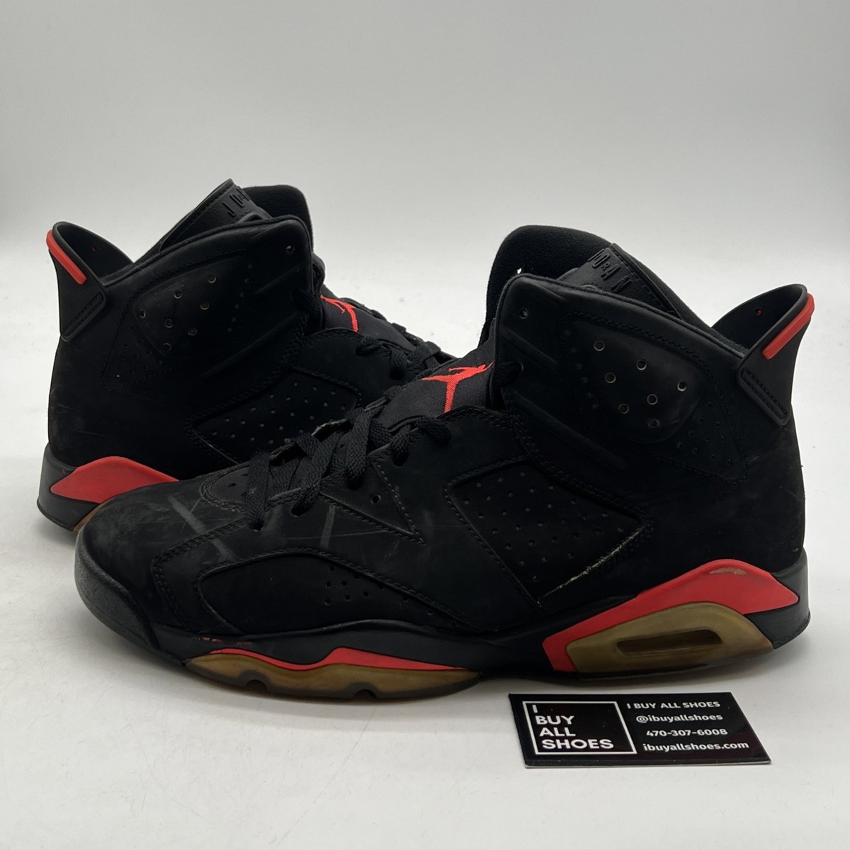 Size 11.5 - Air Jordan 6 Retro Infrared Black 2014 (384664-023