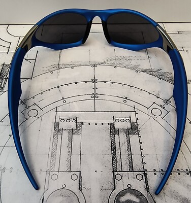 Oakley Scar FMJ Electric Blue / Ice Iridium 04-554 w/ Original Box