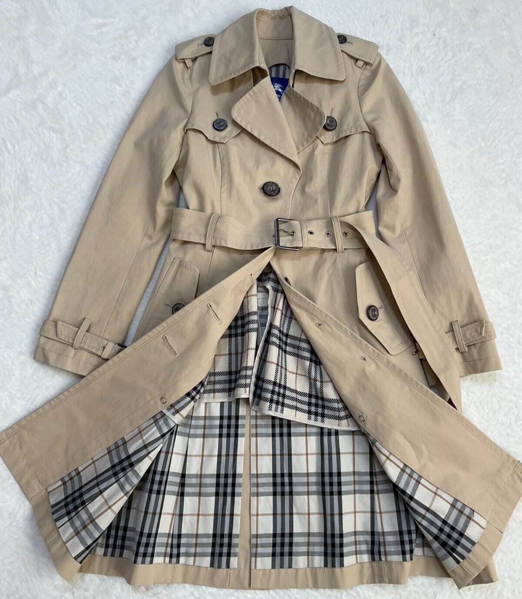 Burberry Blue Label Women's Trench Coat w/Liner Made in Japan