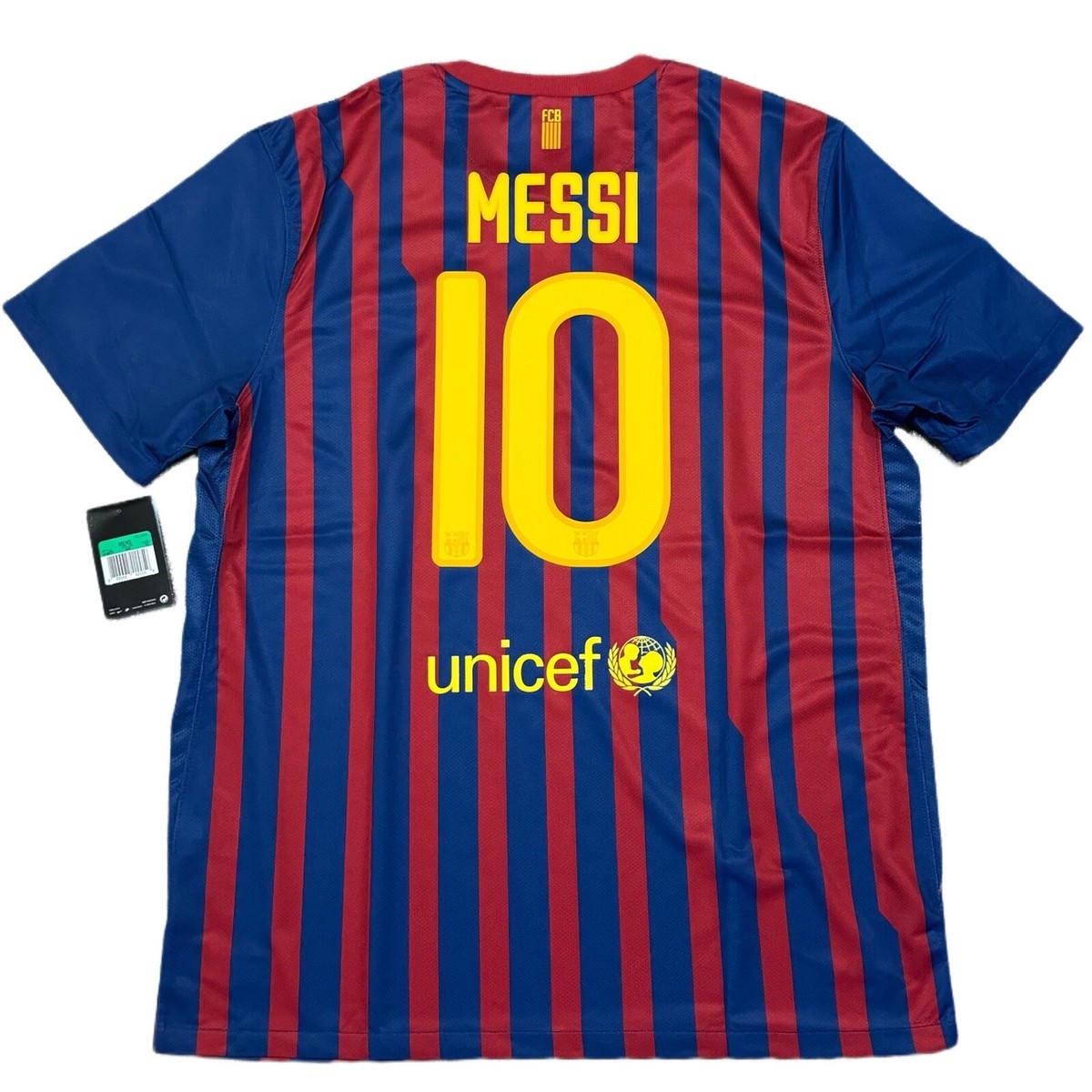 2011/12 Barcelona Home Jersey #10 Messi XL Nike Short Sleeve