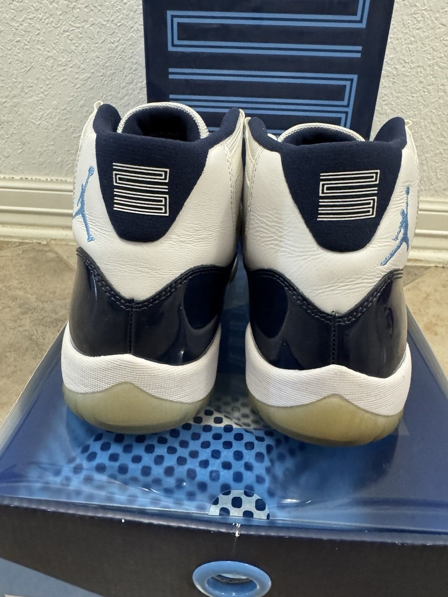 RARE NDS NIKE AIR JORDAN 11 XI RETRO UNC WIN LIKE 82 SZ 8.5 378037