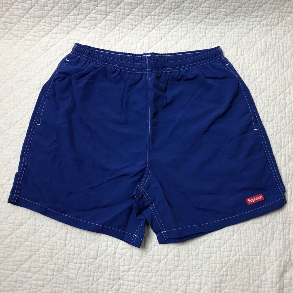 Supreme Arc Logo Water Shorts Men's Blue SZ Small SS20 | eBay