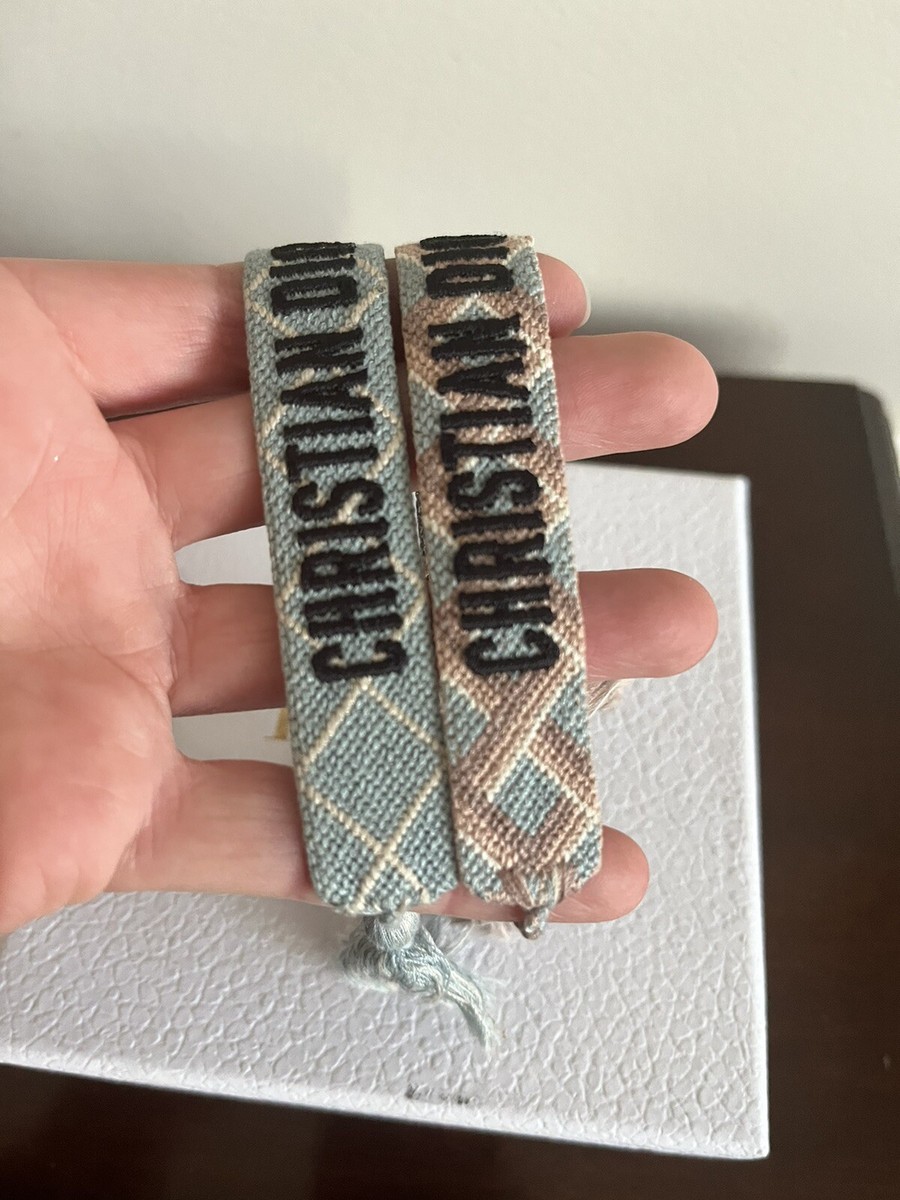 Christian Dior J'Adior Woven Friendship Bracelets Authentic Set of