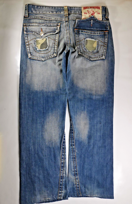 True Religion Rainbow Joey Jeans Men Size Row 36 Seat 33 Made In