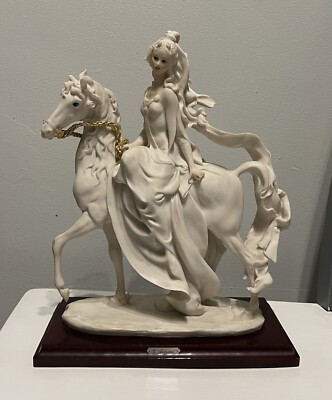 ジョゼッペ アルマーニ フローレンス社 置物 馬 女性 ▽GIUSEPPE