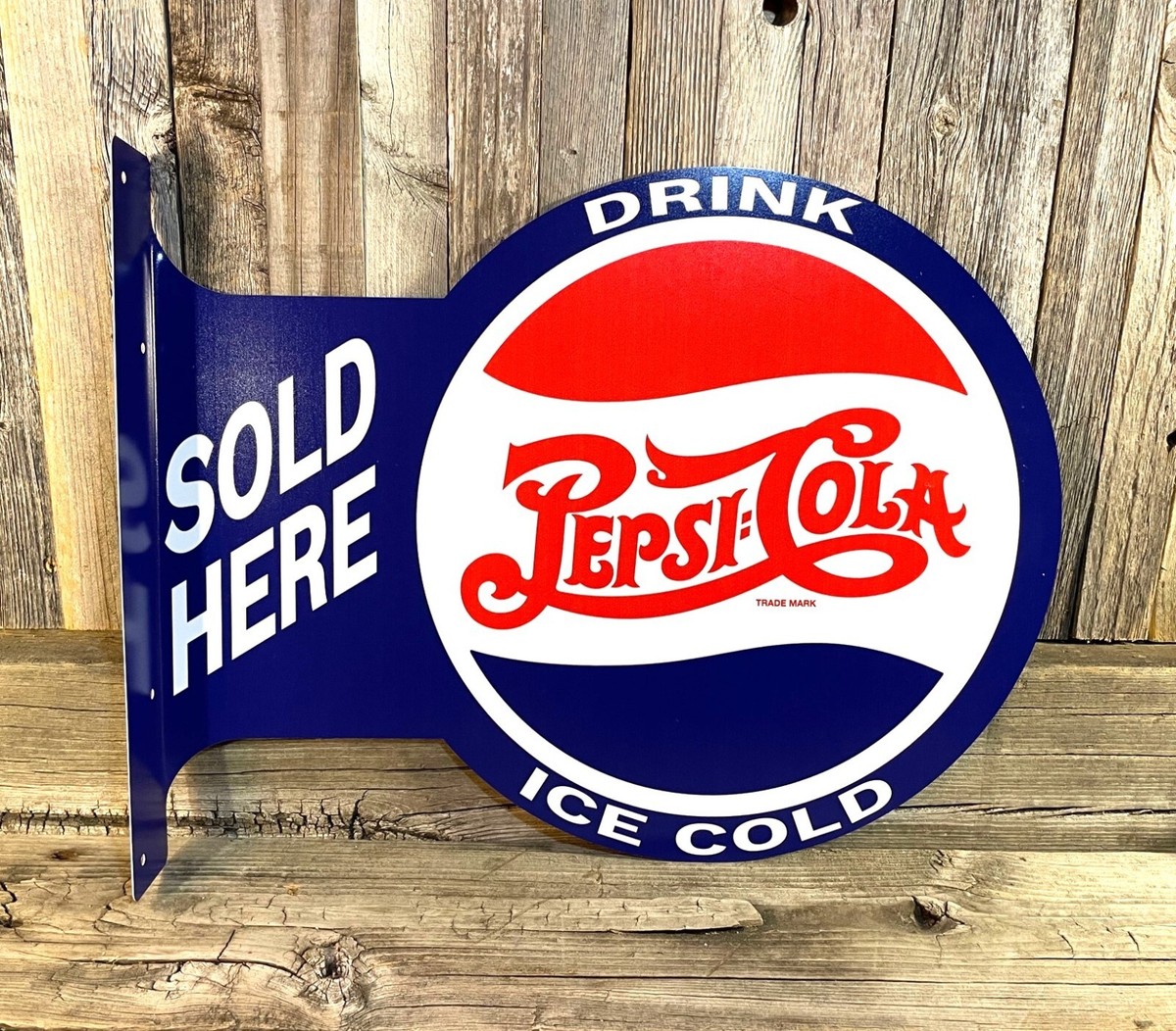 専用 Pepsi メタル看板 StoutSign USA ガレージ 専用 Pepsi メタル看板