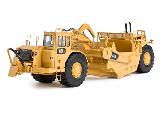 Caterpillar Cat 637G Wheel Tractor Scraper - Yellow - CCM Brass 1