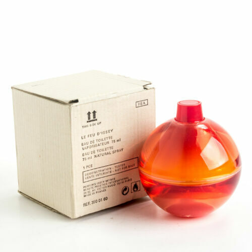 2 ISSEY MIYAKE*LE FEU D'ISSEY*perfume HUGE 2.5oz 75ml + 50ml RARE