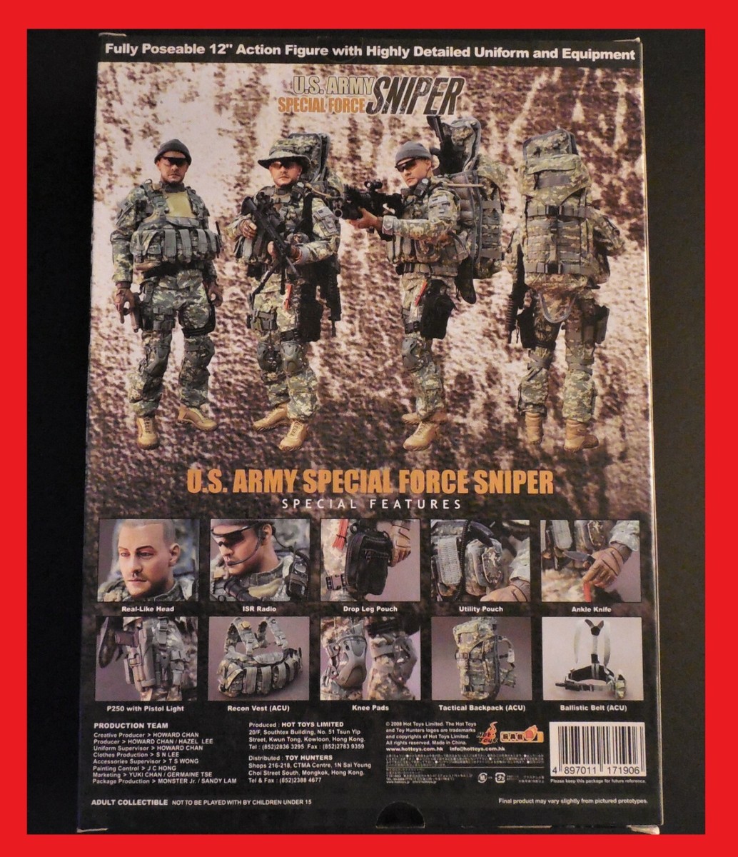 1/6 HOT TOYS US ARMY SPECIAL FORCES SNIPER #080430 NEW | eBay