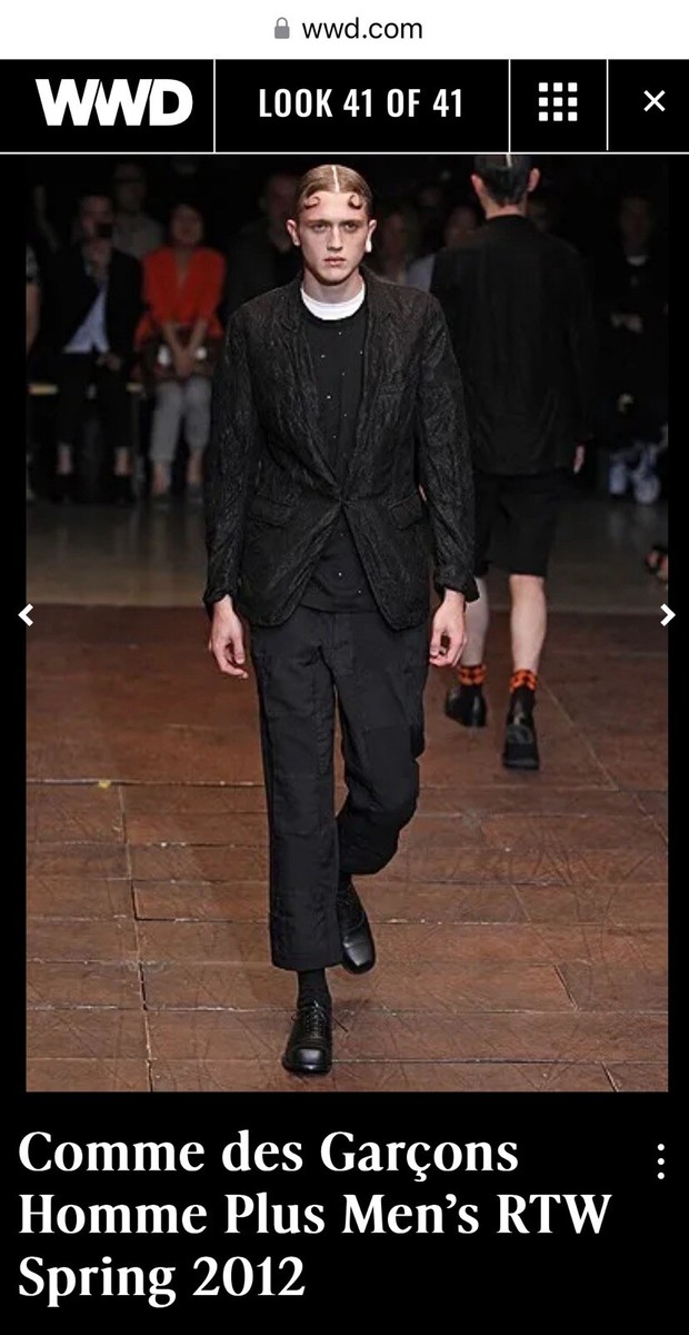 Comme des Garcons Homme Plus 2012 Spring Medium Black “Distressed