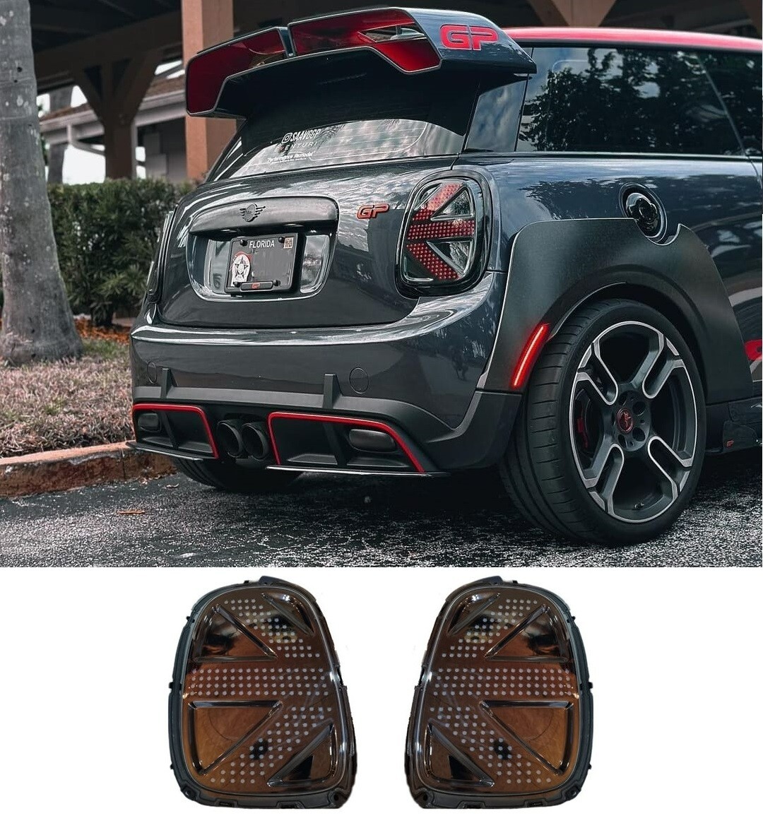 Gen 3 Mini F56 LED Union Jack Rear Tail Lights GP Concept style | eBay