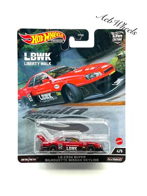2022 Hot Wheels Mountain Drifters LB-ER34 Super Silhouette Nissan