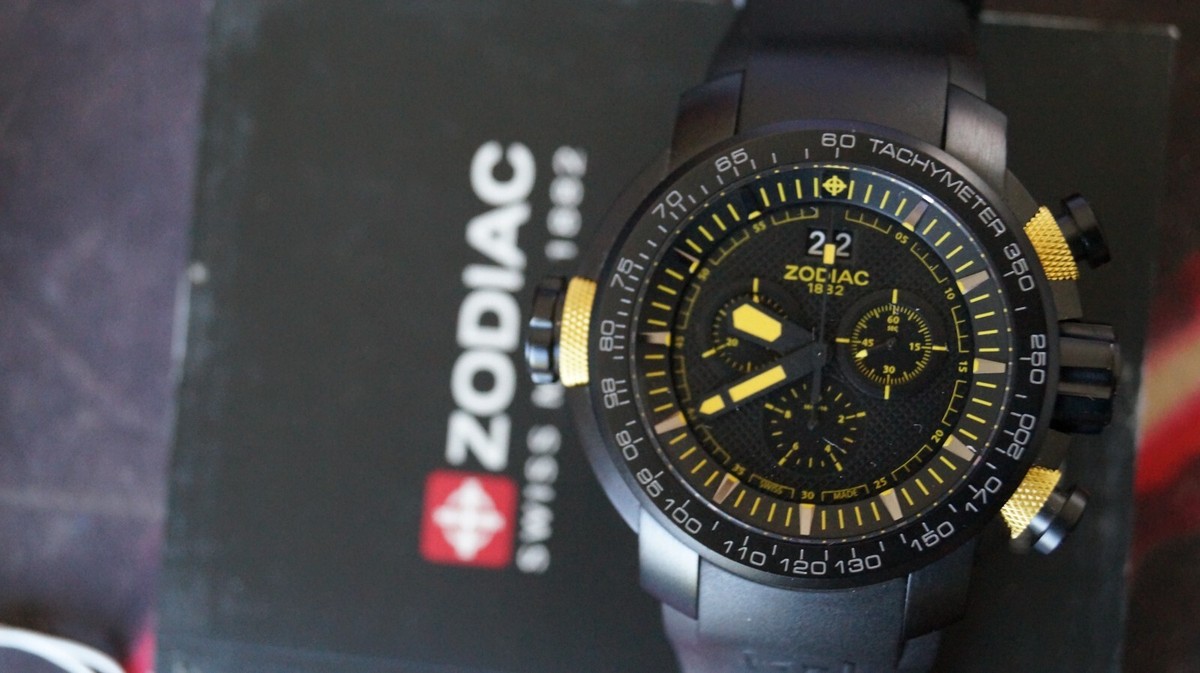 ZODIAC ZMX-03 ZO8589 Chronograph 50mm black quartz watch special