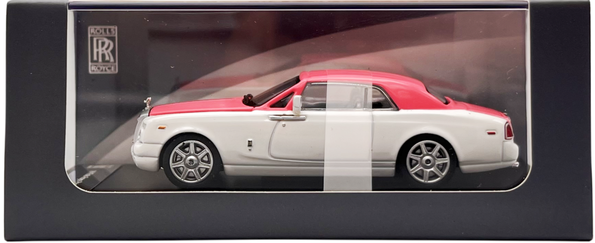 GFCC 1:64 Rolls-Royce Phantom Coupe (Pink/White) Diecast Model Car