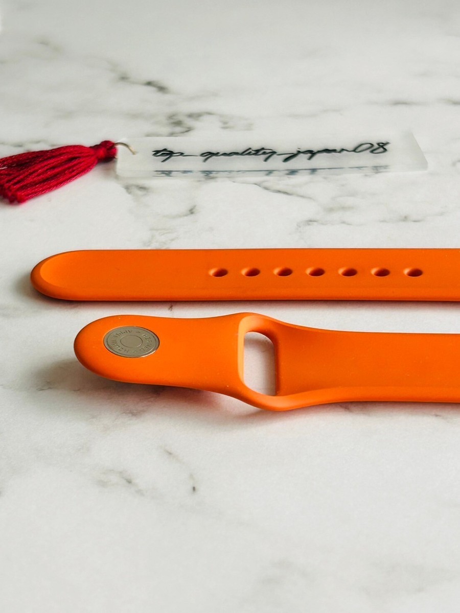Genuine Hermes Apple Watch Orange Sports Band 38mm 40mm 41mm Band