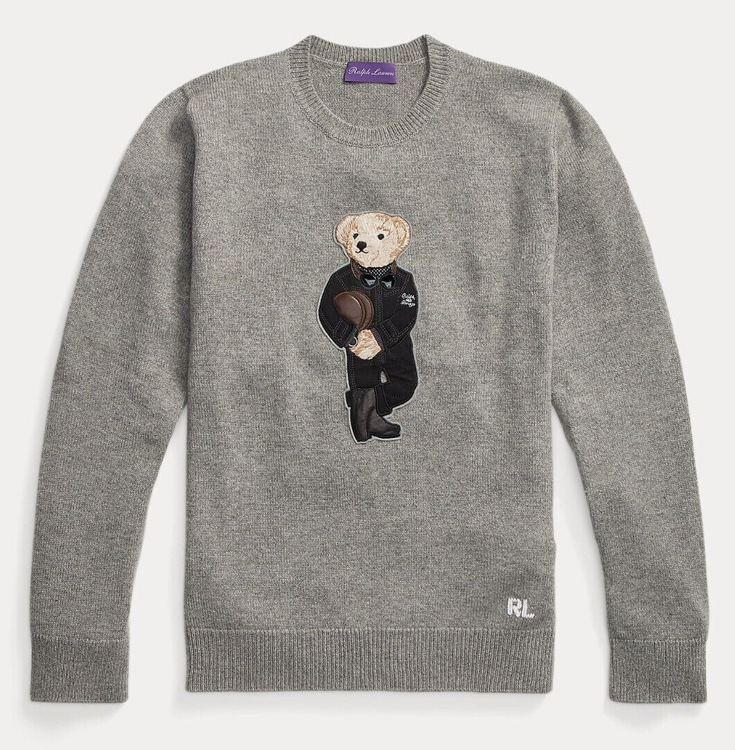 Ralph Lauren Purple Label Leather Race Car Garage Polo Bear