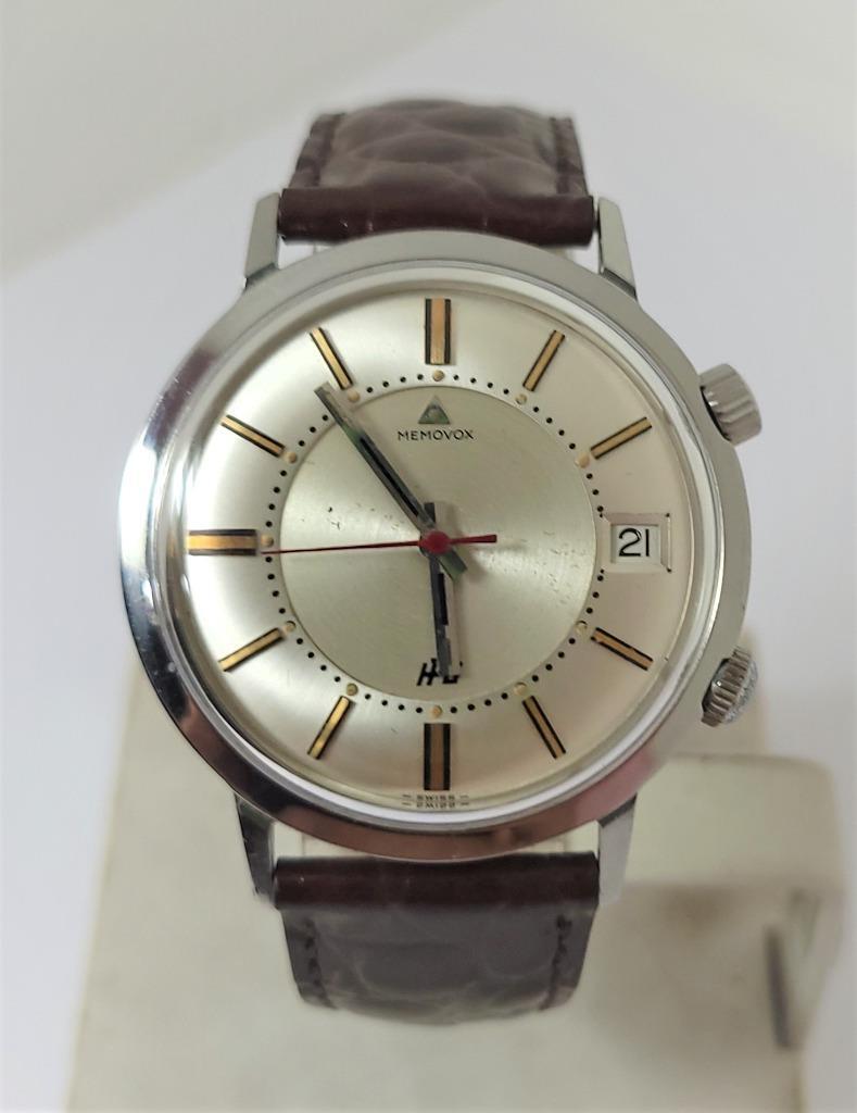 Vintage JAEGER-LeCOULTRE Automatic MEMOVOX Alarm Watch 1960s Cal