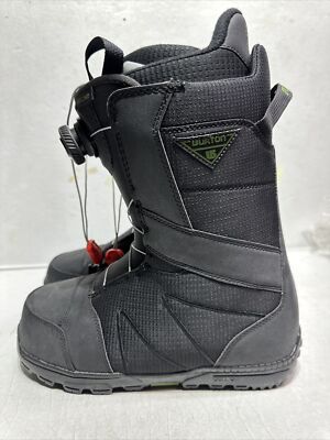 BURTON HIGHLINE MEN'S SIZE 8 BLACK BOA IMPRINT 1 SNOWBOARD BOOTS