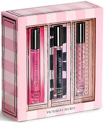 VICTORIAS SECRET HOLIDAY TRIO EDP ROLLERBALL BOMBSHELL SCANDALOUS