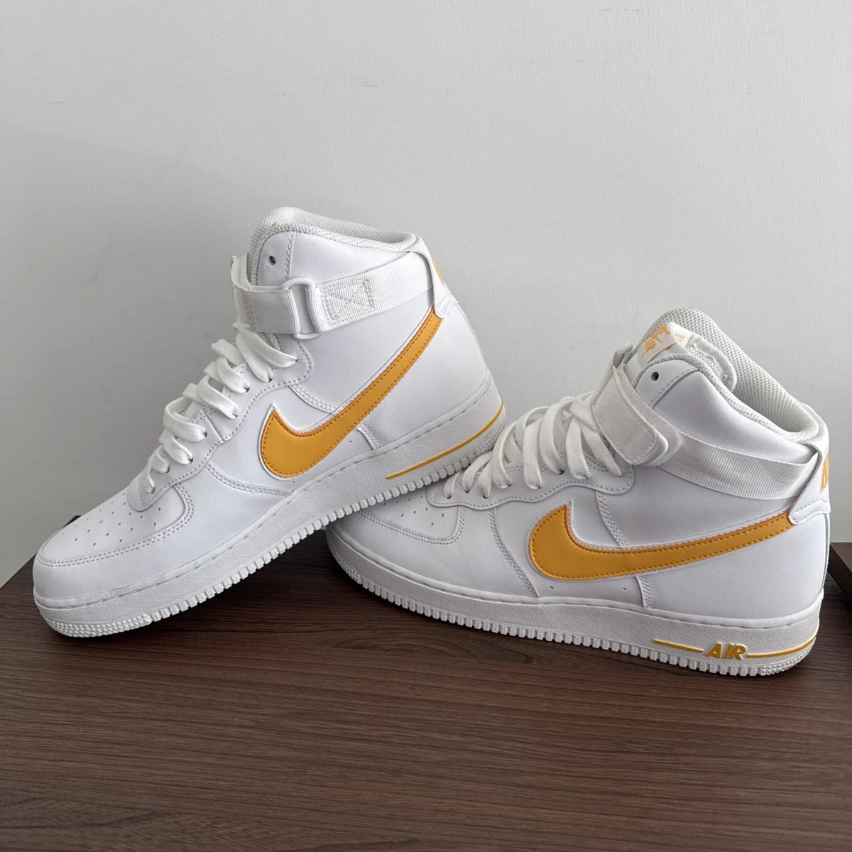 Nike Air Force 1 '07 High White University Gold for Sale