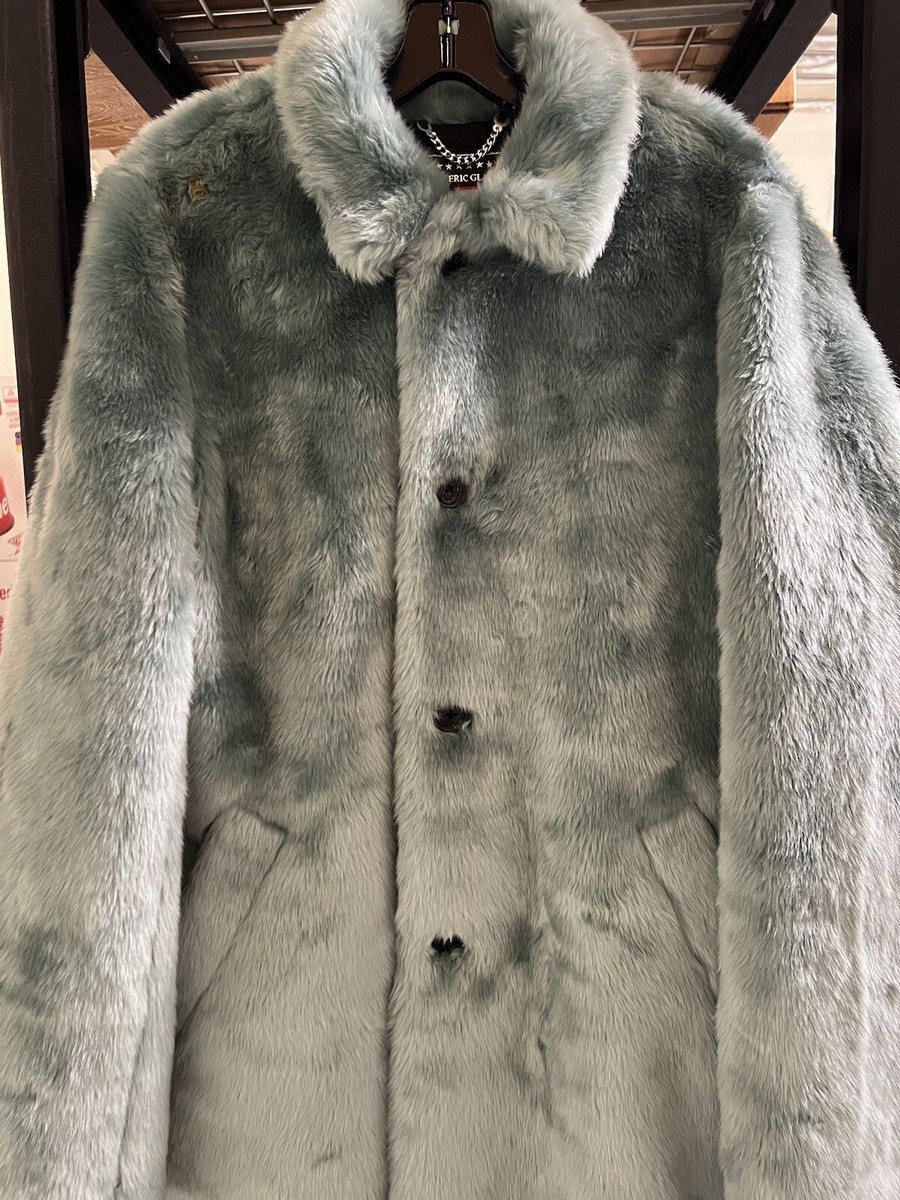 SUPREME x HYSTERIC GLAMOUR FAUX FUR COAT Sz M Medium FW17 2017 | eBay