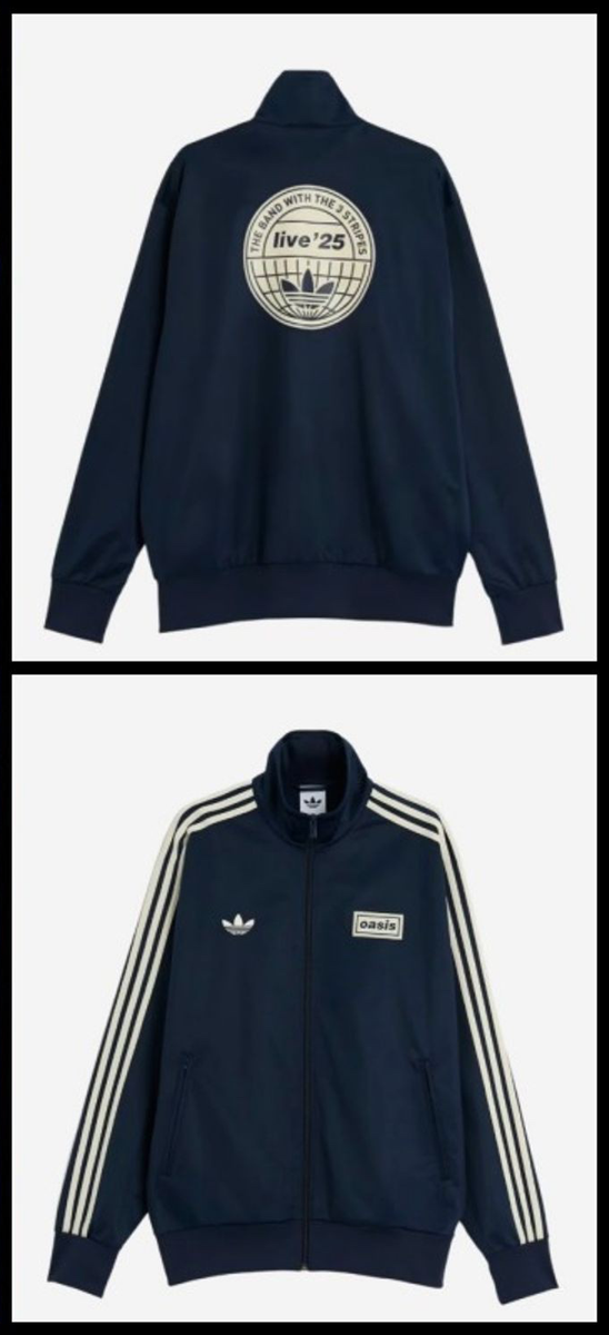 adidas Oasis Tour Indigo Firebird Track Jacket Logo Originals