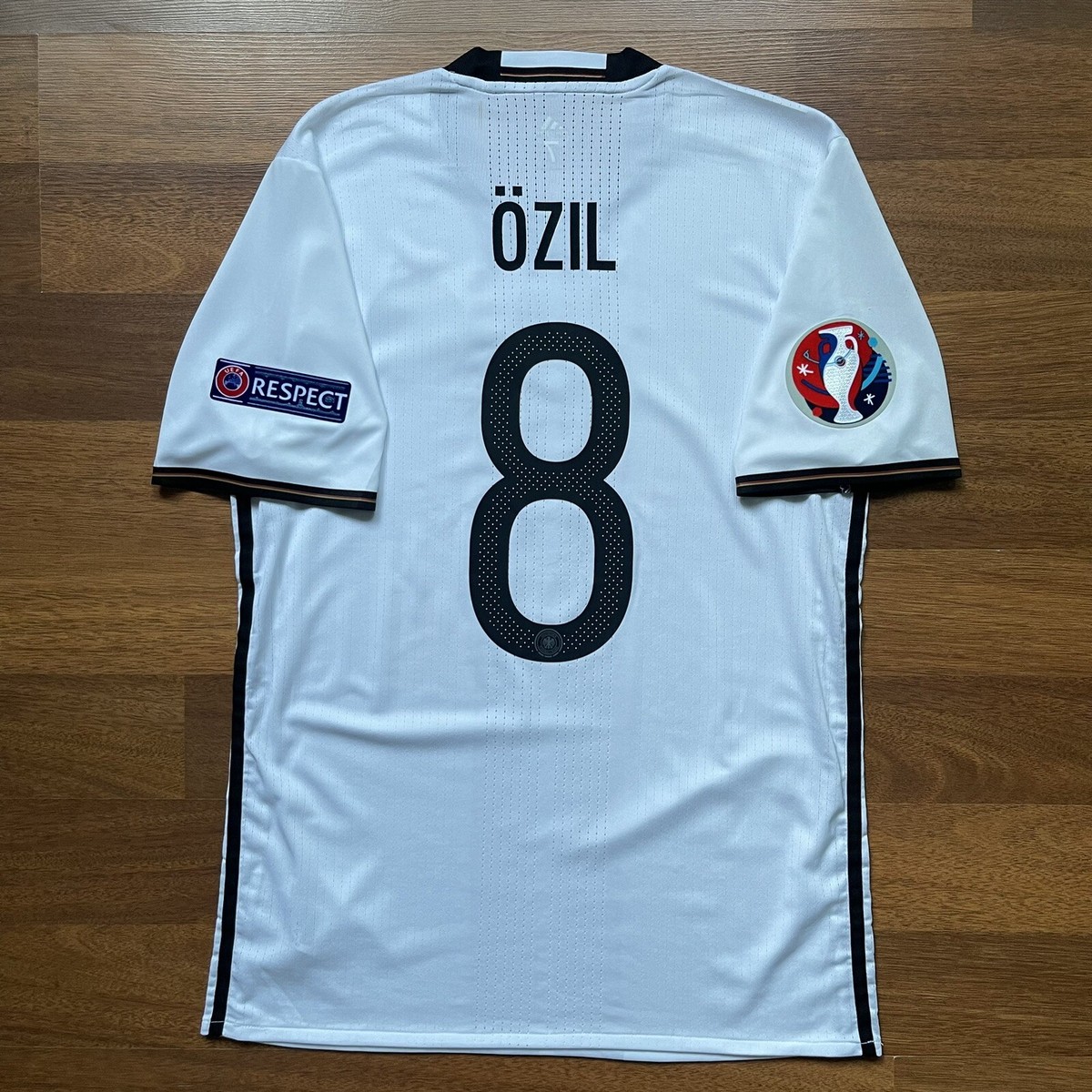GERMANY ADIDAS ADIZERO 2016 EURO HOME JERSEY #8 OZIL SIZE 