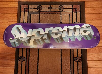 Supreme Chrome Logo Skateboard Deck SS20 Drop | eBay