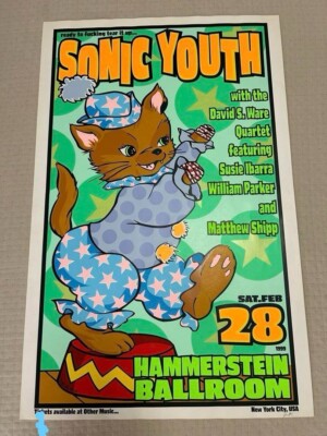 Frank Kozik Sonic Youth Silkscreen Poster Edition 300 Signed 1999