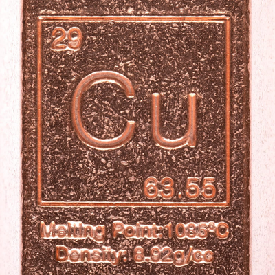 1 Pound Copper Bar Ingot Paperweight - .999 Pure Copper Bar
