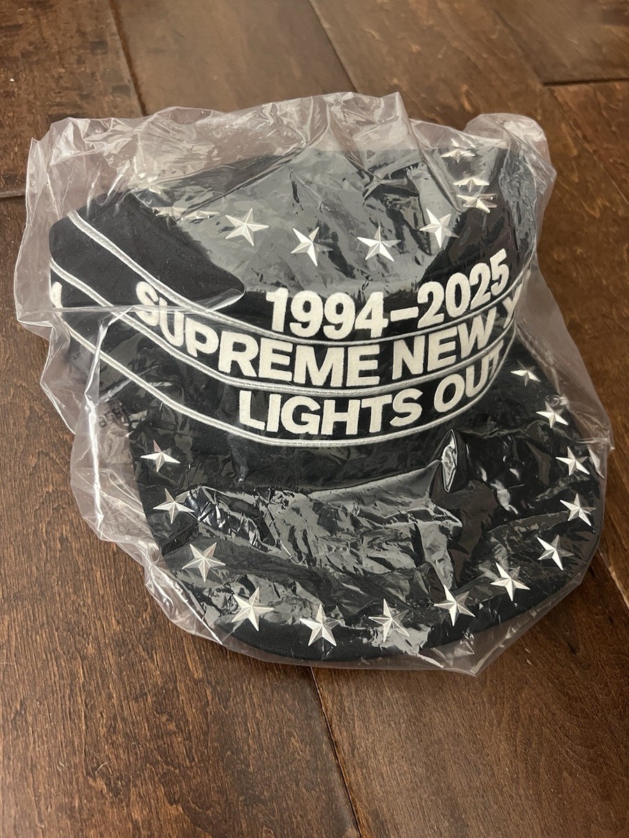 Supreme FW25 Stars Studded Pillbox Snapback Cap Hat Black One Size