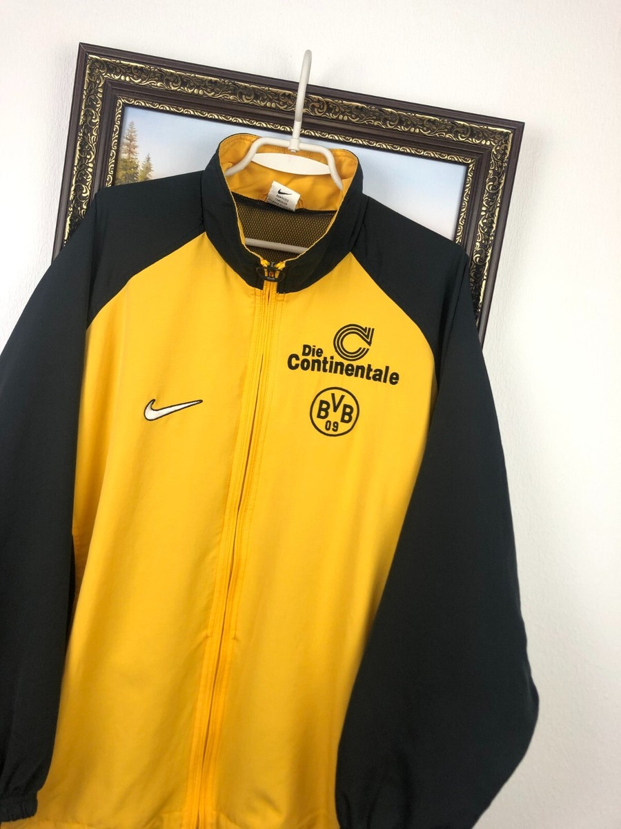 Vintage 90's Nike Borussia Dortmund Football Jacket Soccer Track
