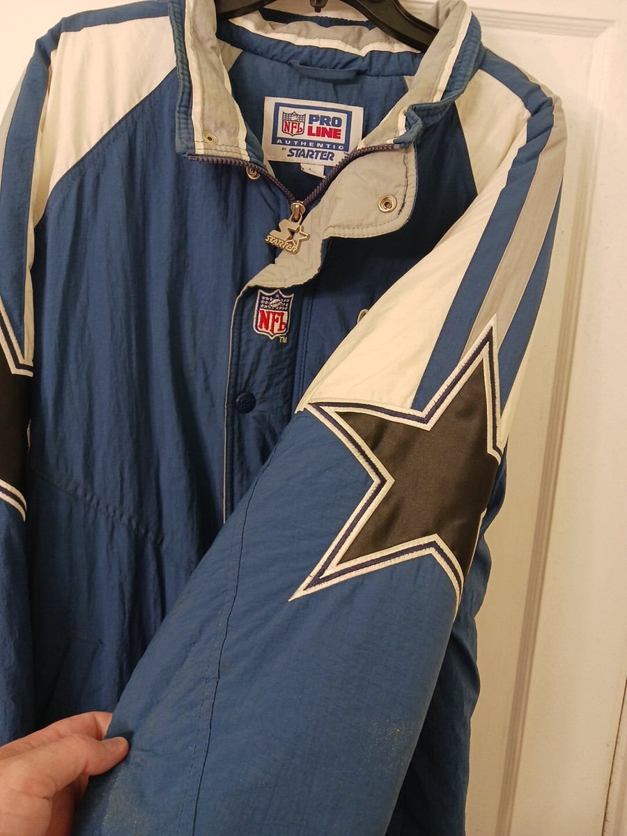 Vintage 90's Starter Pro Line Dallas Cowboys Jacket NFL Full Zip