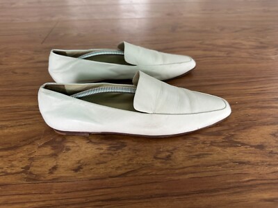 The Row Cream Leather Minimal Loafer Size 38 EU | eBay