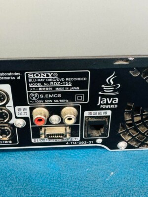 SONY BDZ-T55 Blu-ray Disc DVD Recorder Black Good | eBay