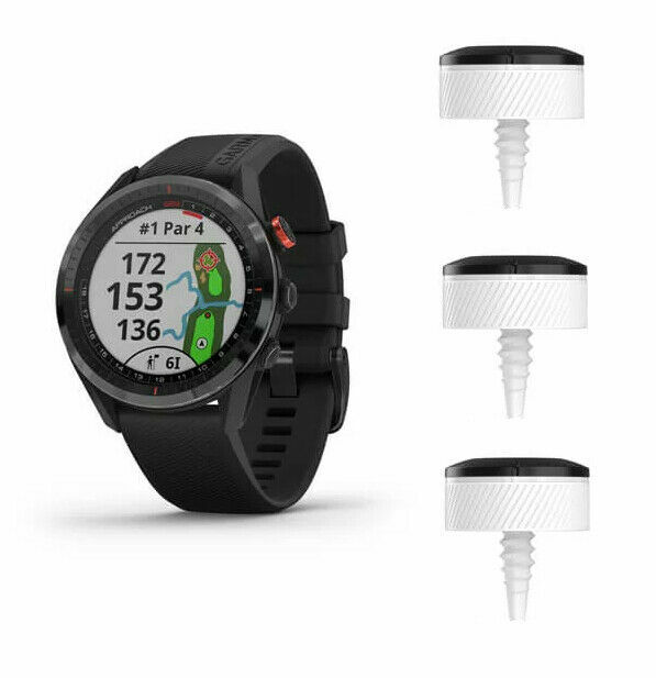 Garmin Approach S62 GPS Enabled Golf Watch with Black Silicone