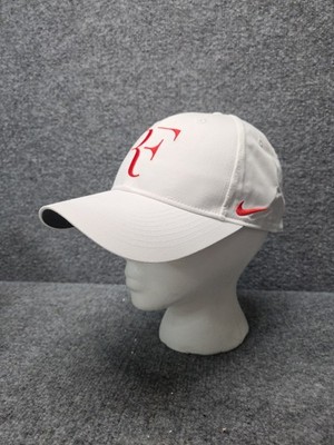 Roger Federer Foundation Hat Nike DRI-FIT Legacy 91 White Red RARE