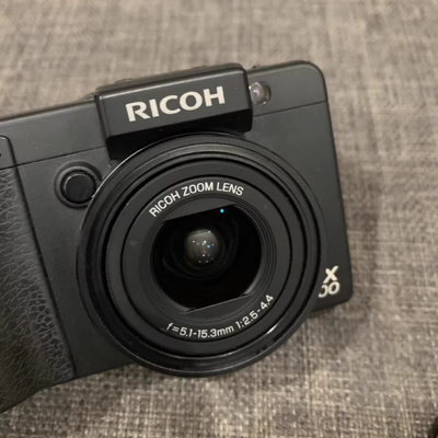 Ricoh GX200 12.1MP Black Compact Digital Camera RAW Support