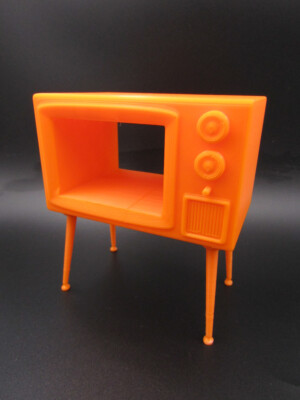 Vintage Retro Old School T.V. TV Television Set Model Figure 1950s