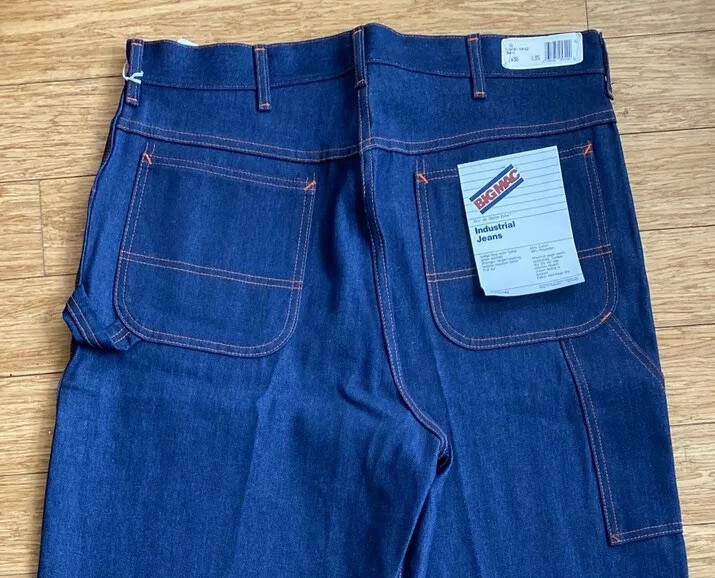 VINTAGE BIG MAC Denim Jeans Engineer work pant Dead Stock | eBay