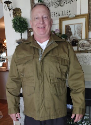 VINTAGE M52 OLIVE DRAB GREEN US ARMY FIELD JACKET (MEDIUM) WPL