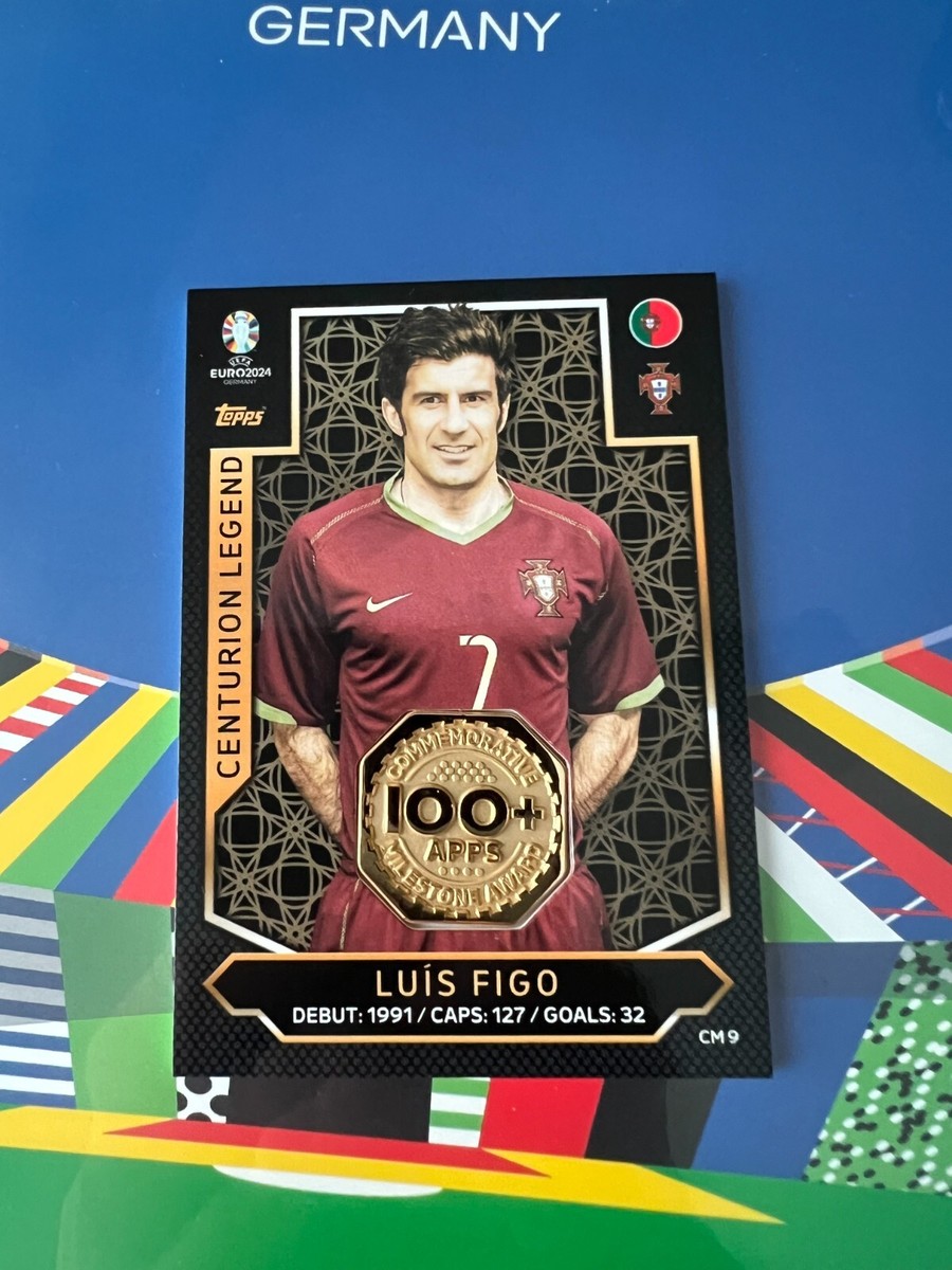 Match Attax Euro 2024 Centurion Relic Luís Figo Euros #CM9