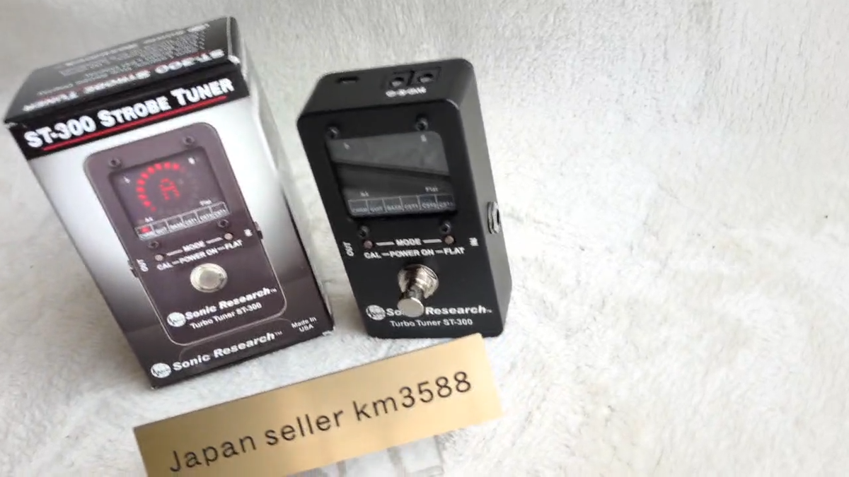 Sonic Research Turbo Tuner ST-300 Strobe Guitar/Bass Tuner JP From