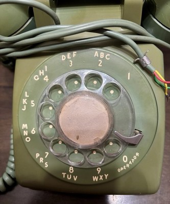 Vintage Bell System Avocado Green Western Electric Company Rotary